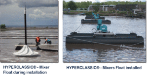 floating mixers, wastewater treatment