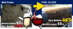 sludge dewatering for the wine industry